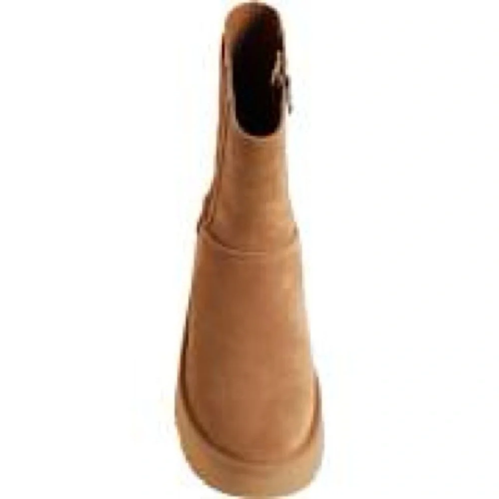 UGG Women's Classic Twin Seam New Heights Chestnut Suede Platform Boots US7/9/10 - Picture 4 of 8